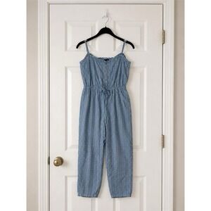 Light blue casual summer jumpsuit